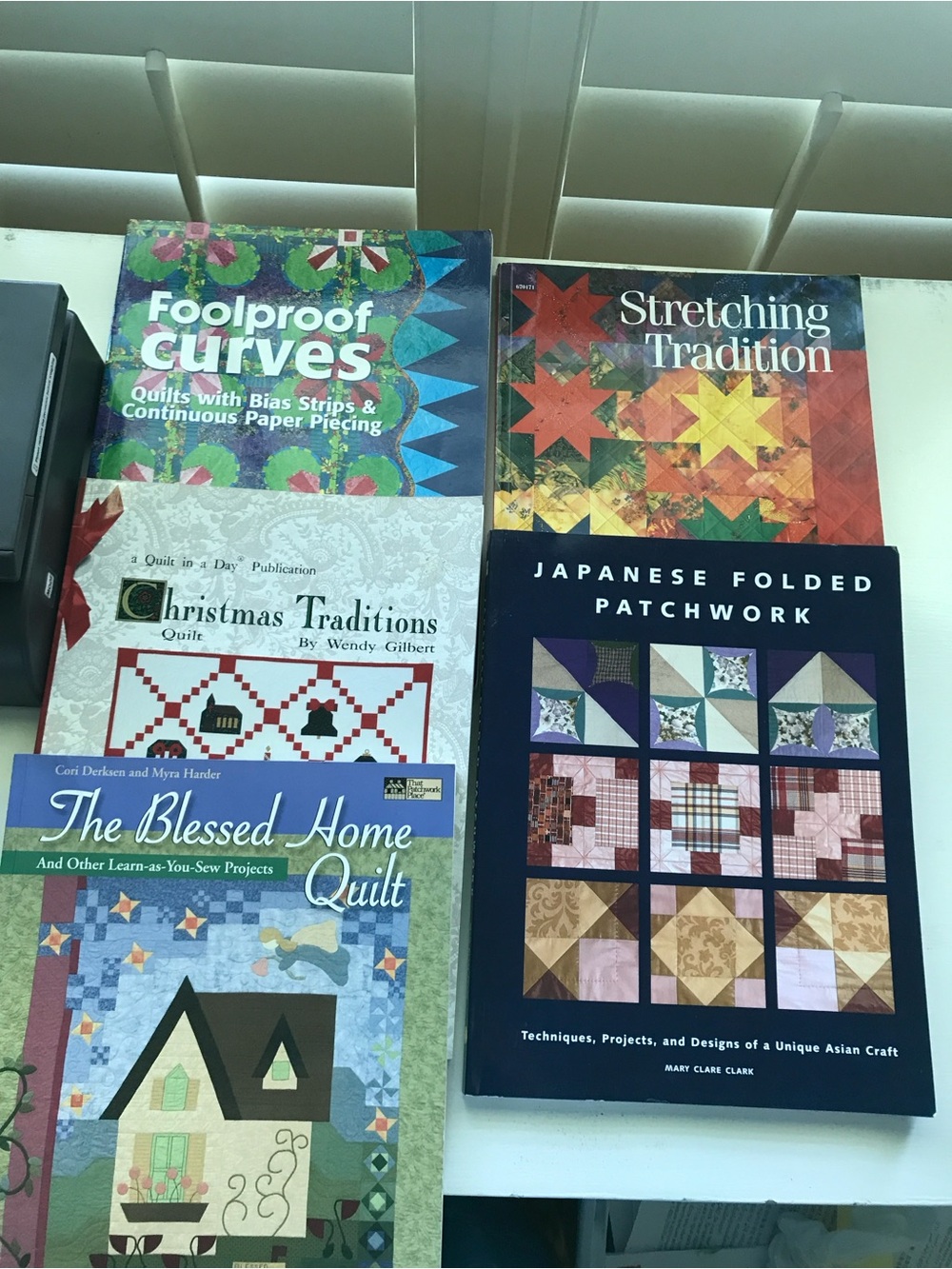 Lot of 5 paperback quilt books